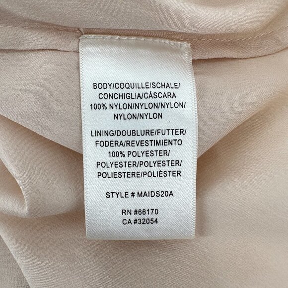 Anthropologie BHLDN Baldwin Pink Rose Tulle Floral Embroidered 10 Maxi Dress - Picture 11 of 12